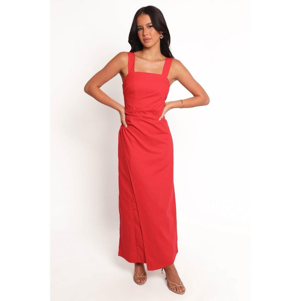 Petal and Pup Caterina Maxi Dress Red Small